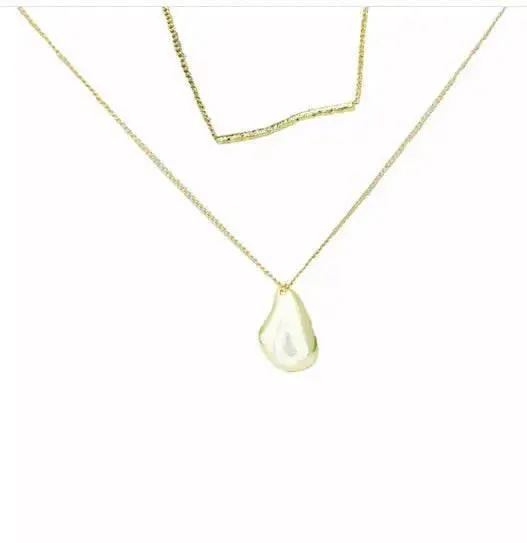 2 Pcs Set Waterdrop Irregular Necklaces