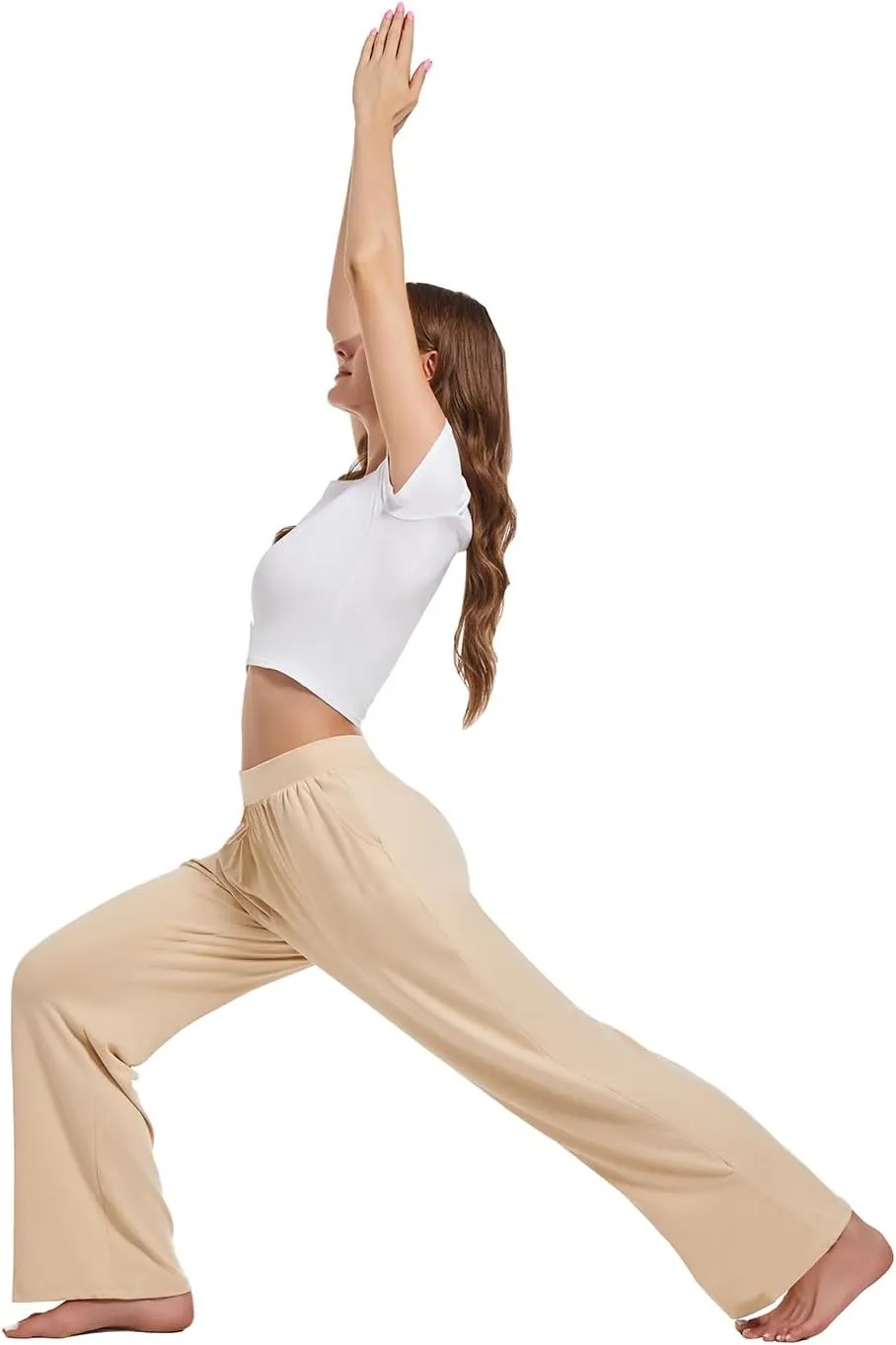 3 Pack Women's Lounge Cozy Wide Leg with Pockets Loose Flowy Yoga Sweatpants Workout Comfy Jogger Pants
