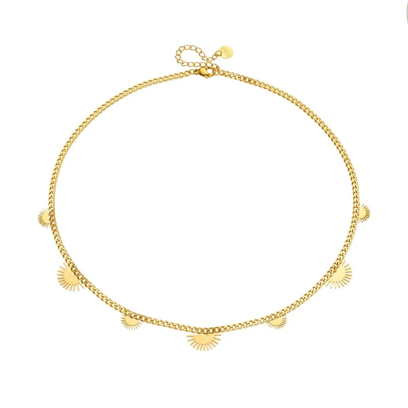 316L Stainless Steel Geometric Retro Pendant Necklace For Women