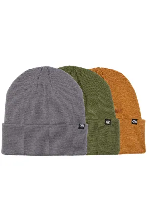 686 Men's Standard Roll Up 3-Pack Beanie