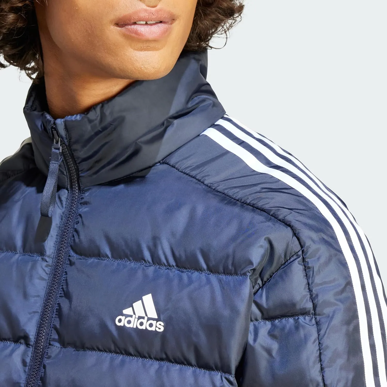adidas Men's Essentials 3-Stripes Light Down Jacket