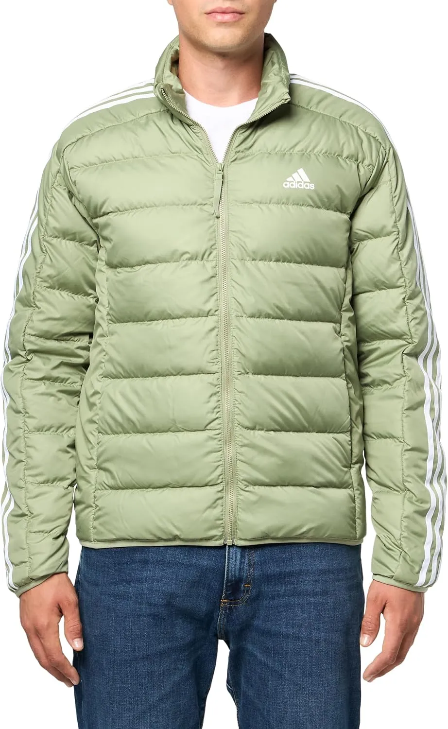 adidas Men's Essentials 3-Stripes Light Down Jacket