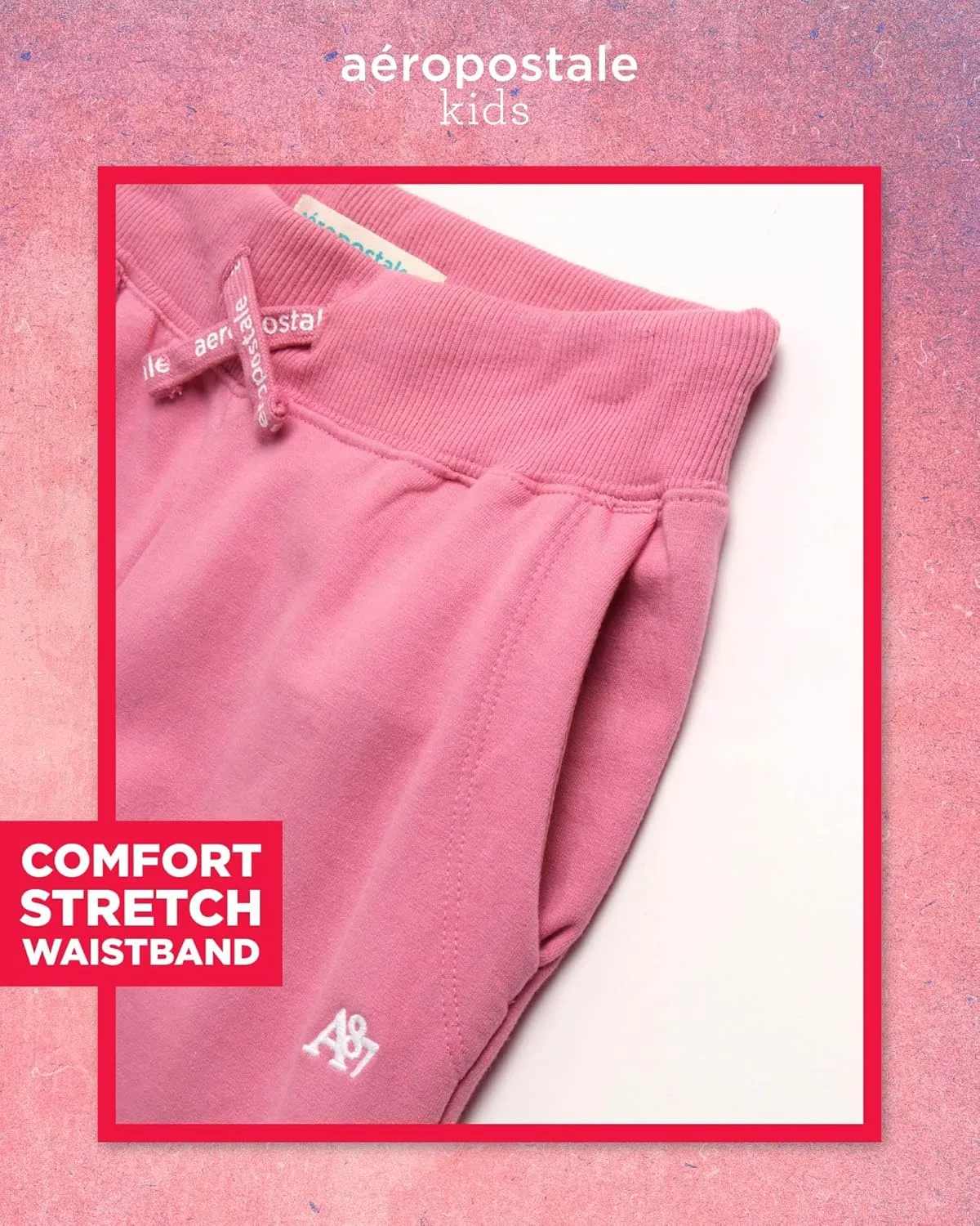 AEROPOSTALE Girls Sweatsuit Set - 2 Piece Fleece Hoodie Sweatshirt, Flare Jogger Sweatpants - Track Suit Set for Girls, 7-16