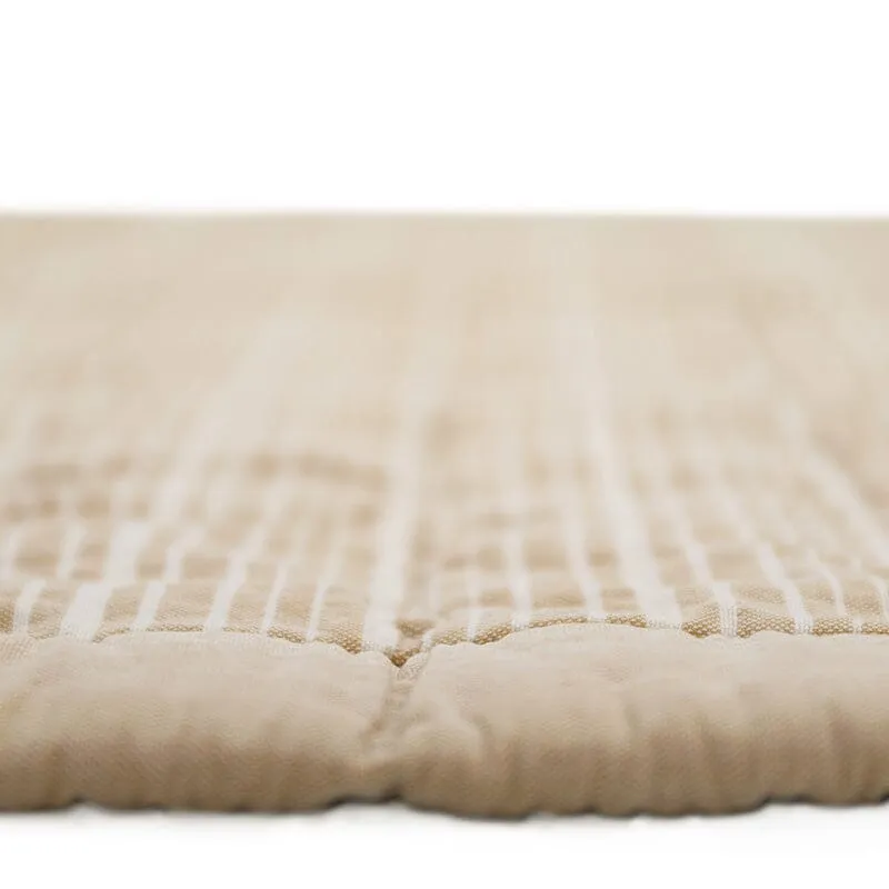 Anna Caramel Lave Reversible Baby Rest Mat