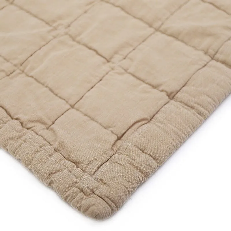 Anna Caramel Lave Reversible Baby Rest Mat