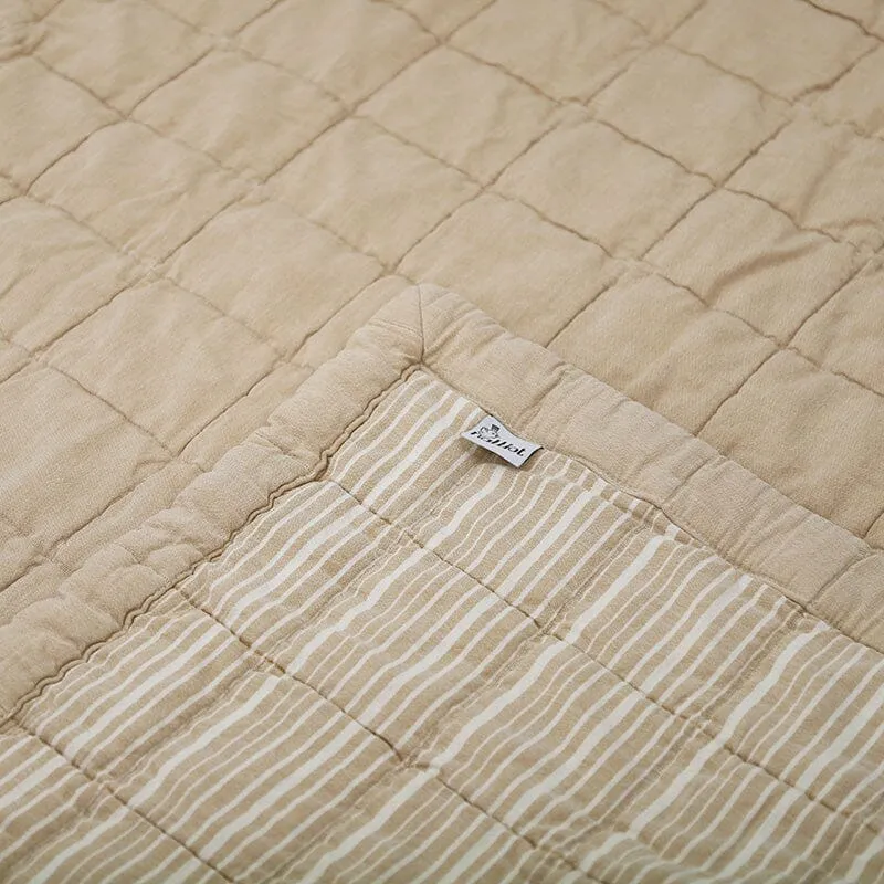 Anna Caramel Lave Reversible Baby Rest Mat