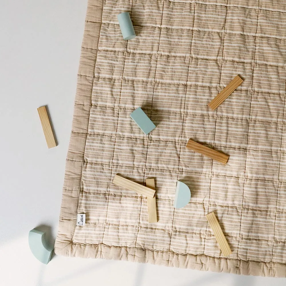 Anna Caramel Lave Reversible Baby Rest Mat