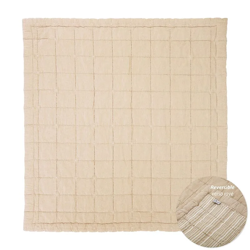 Anna Caramel Lave Reversible Baby Rest Mat