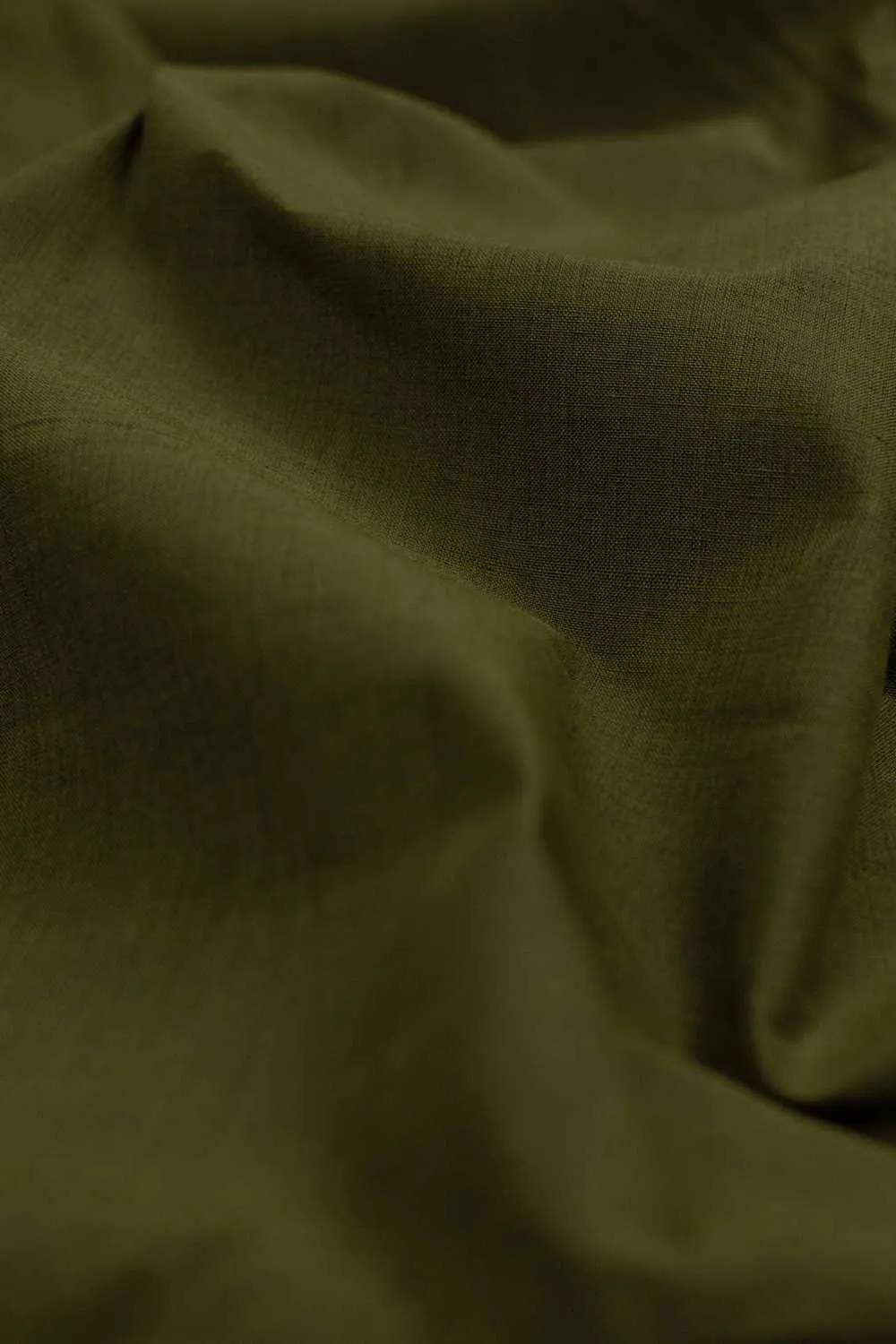 Avocado Green Mangalagiri Cotton Fabric