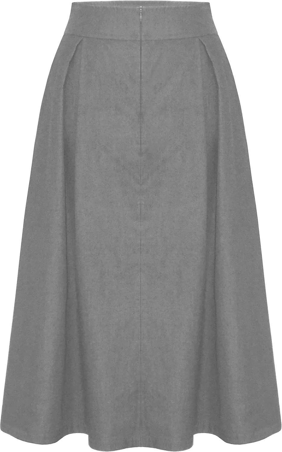 Baby'O Women's Retro Pleated Ultrasoft Light Weight Denim Skirt