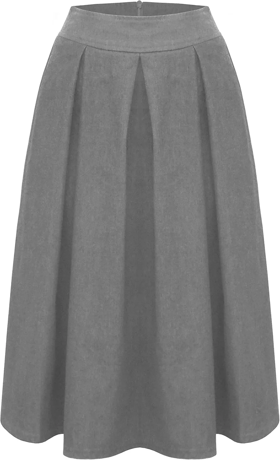 Baby'O Women's Retro Pleated Ultrasoft Light Weight Denim Skirt