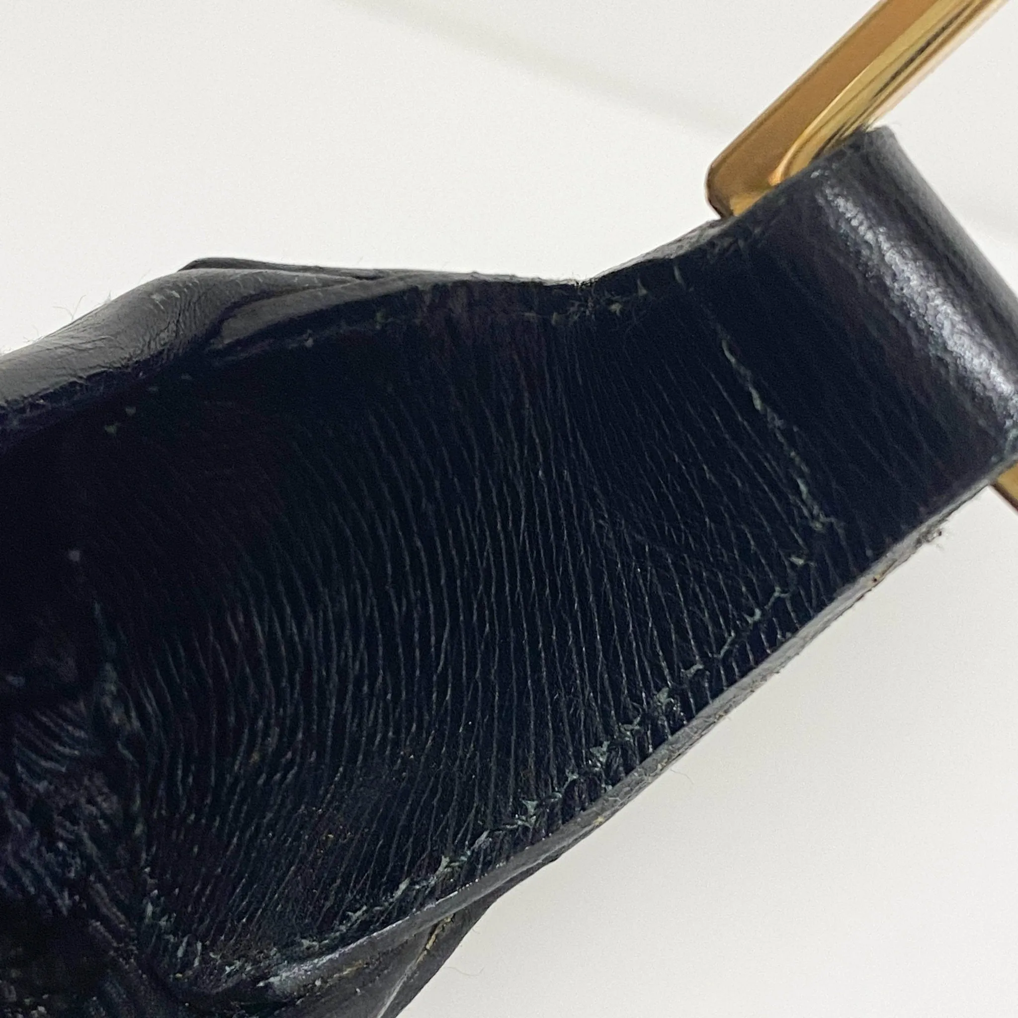 Bamboo Jackie Black Leather Shoulder Bag