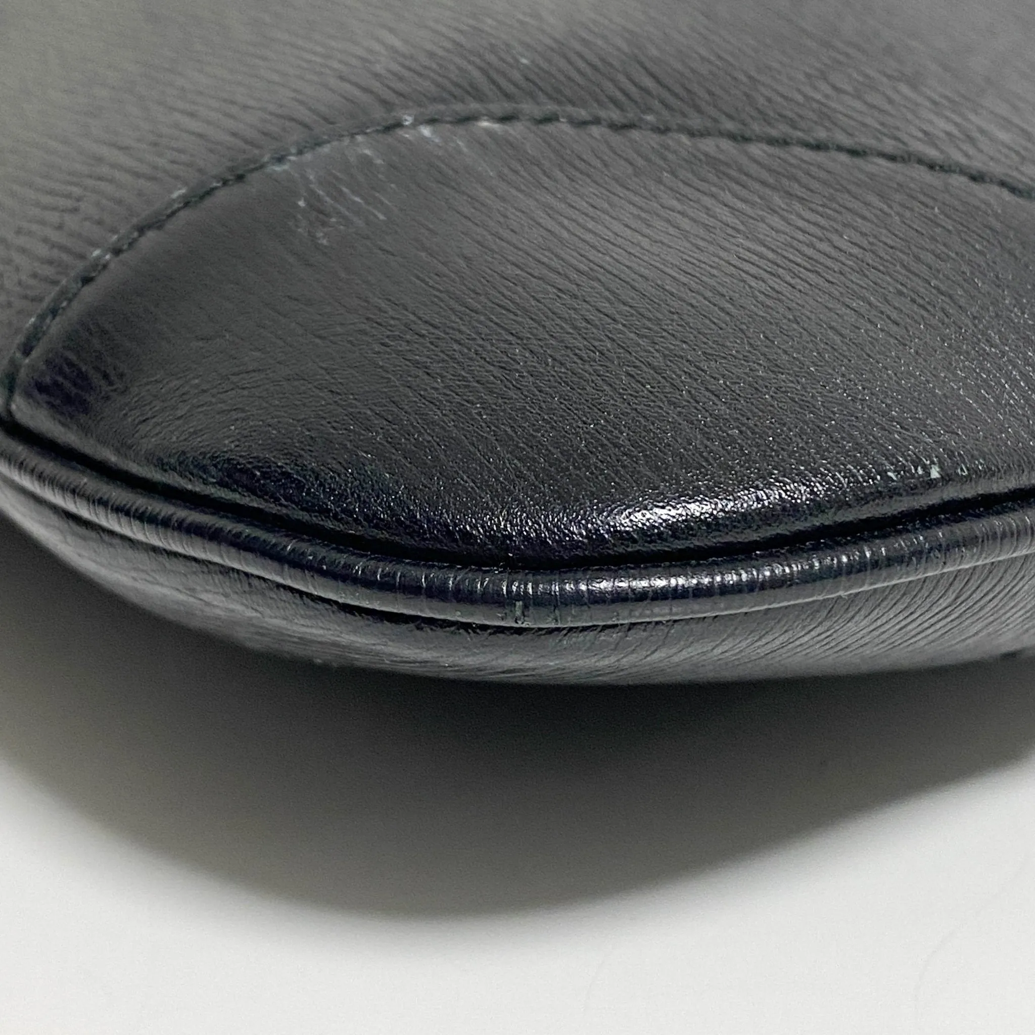Bamboo Jackie Black Leather Shoulder Bag