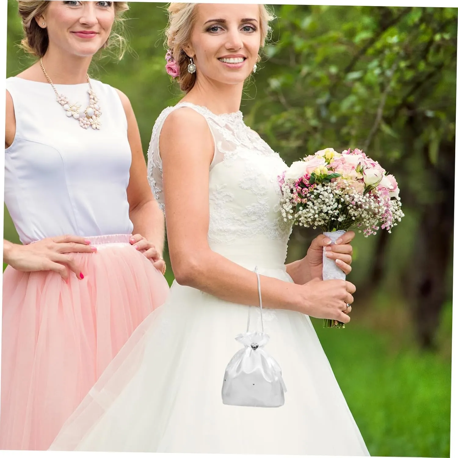 Bridal Handbag Mini Decor Wedding Bags for Brides Communion Bag Bridal Wedding Clutch Organza