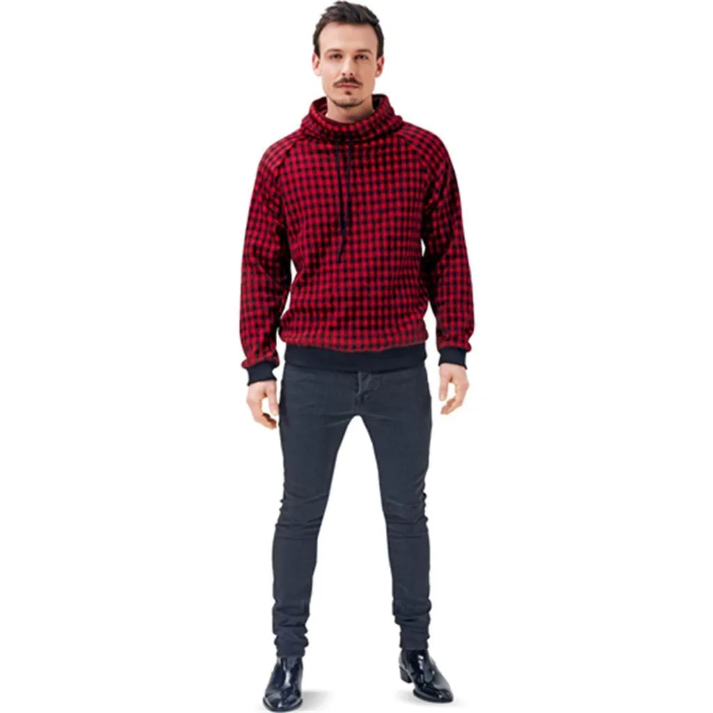 Burda B6718 Men's Pullover Hoodie Sewing Pattern