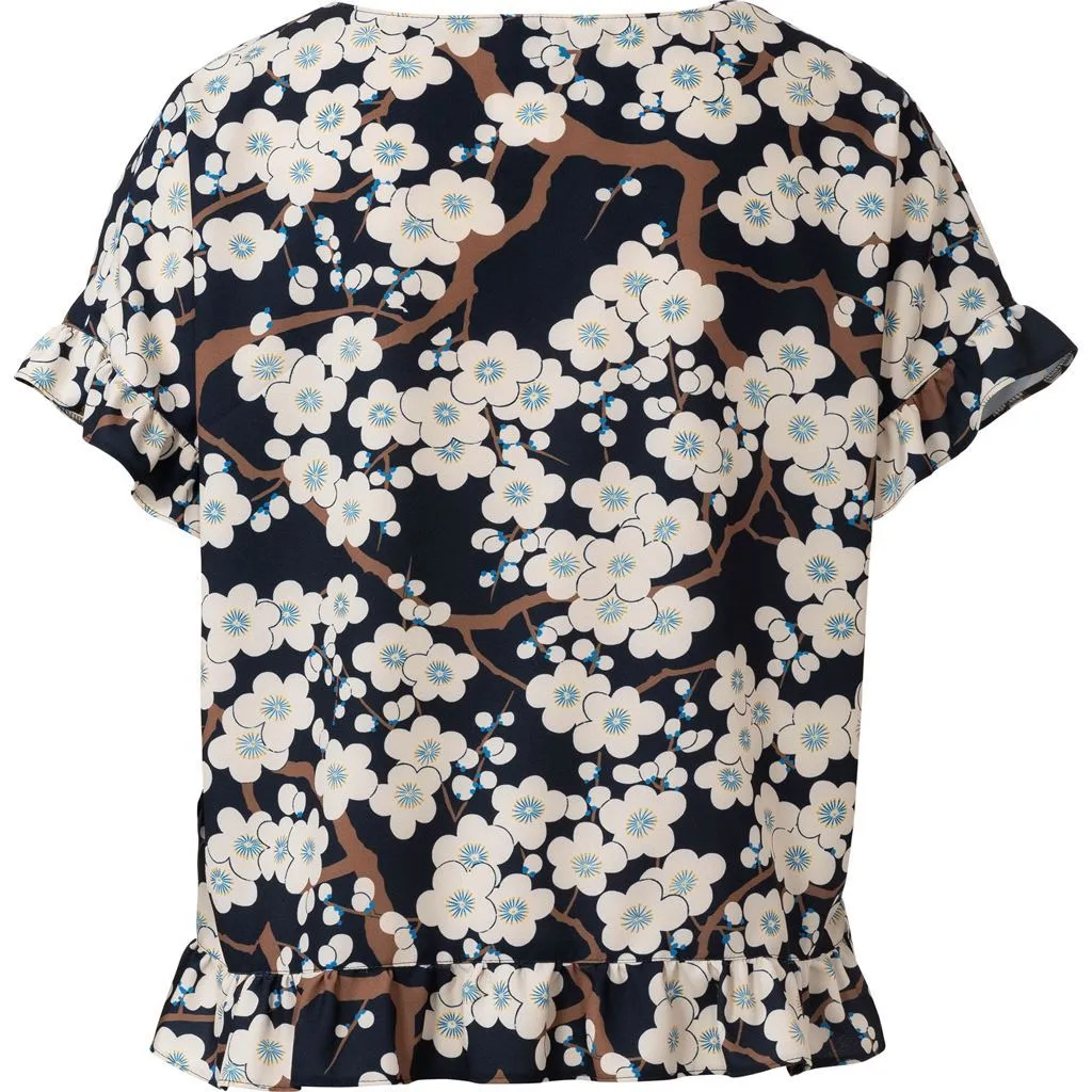 Burda Style Pattern 6243 Misses' Top - Round Neckline - Boxy Shape - Frills