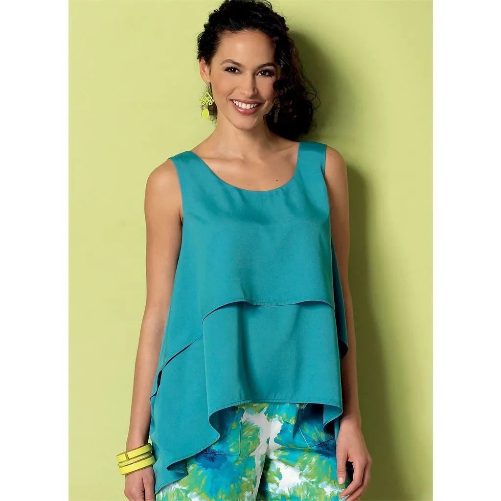 Butterick Pattern B6355 Misses' Overlay, Cold Shoulder or Notch-Neck Tops
