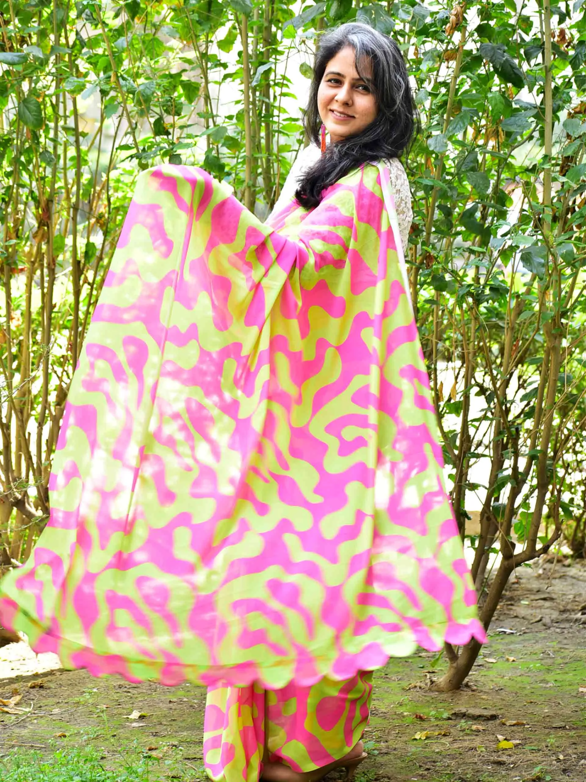 Candy Crush - Georgette saree