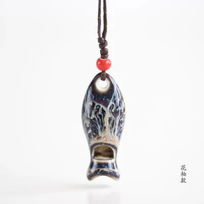 Ceramic whistle  necklaces & Pendants DIY handmade necklace