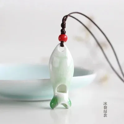 Ceramic whistle  necklaces & Pendants DIY handmade necklace