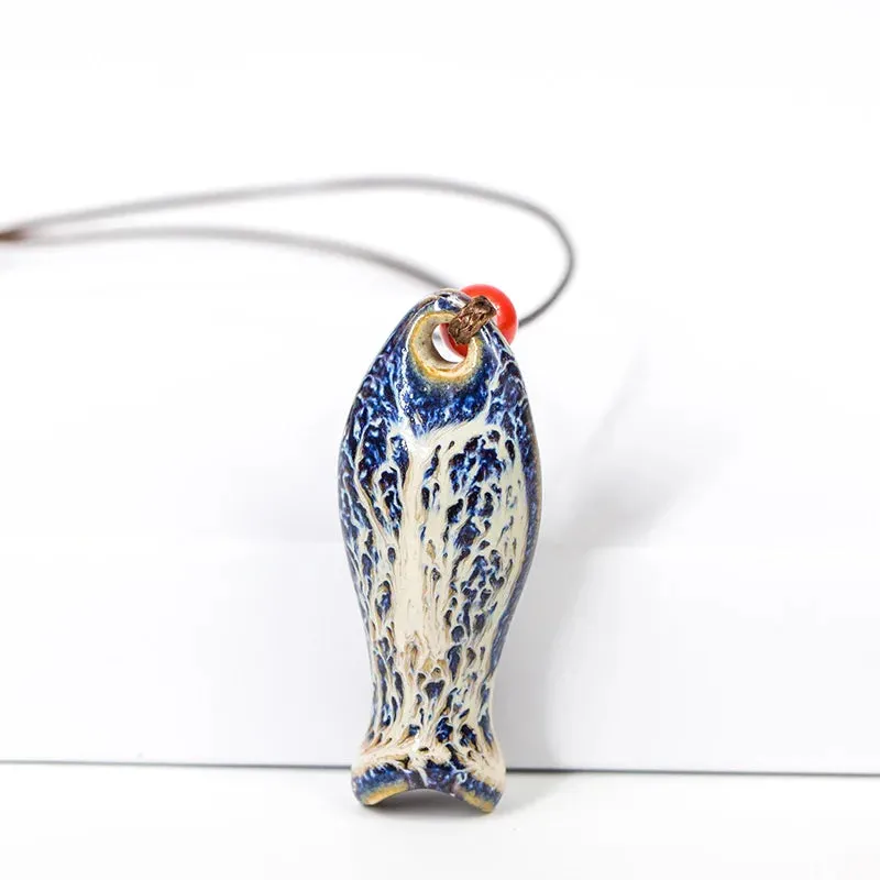 Ceramic whistle  necklaces & Pendants DIY handmade necklace