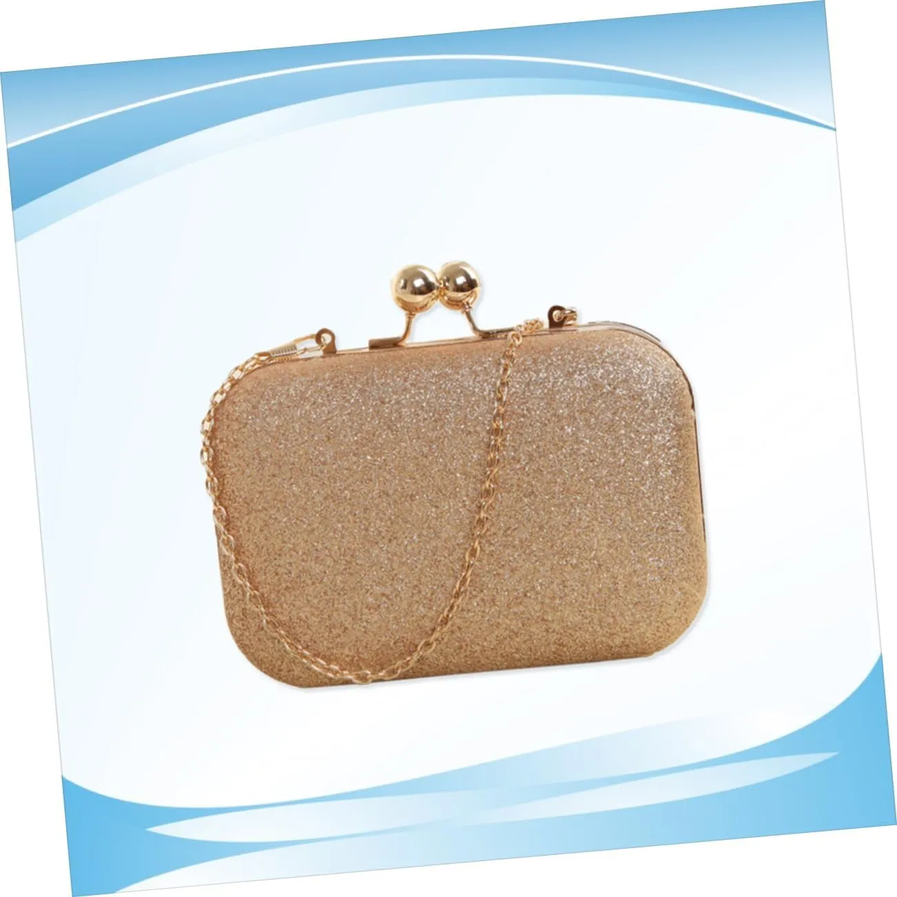 Chain Handbag Gold Clutch Purses for Women Shoulder Messenger Bag Womens Tote Bags Mini Clutch Gold