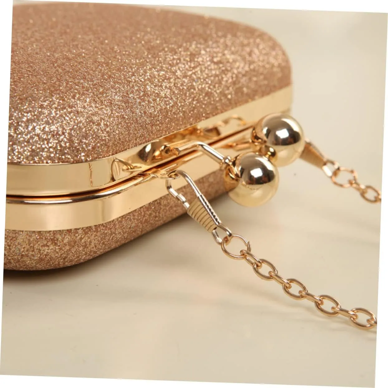 Chain Handbag Gold Clutch Purses for Women Shoulder Messenger Bag Womens Tote Bags Mini Clutch Gold
