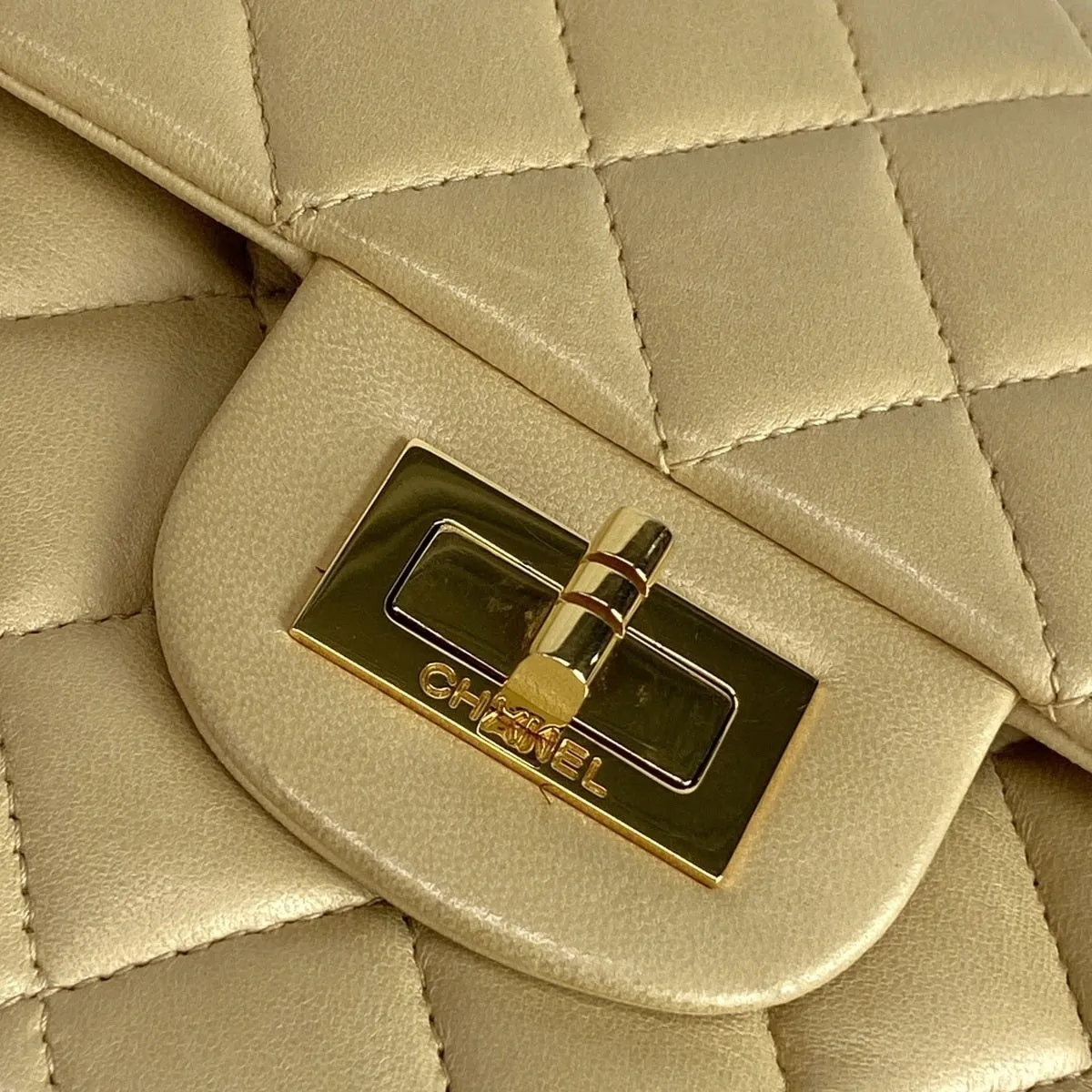 Chanel 2.55 Beige Classic Bag