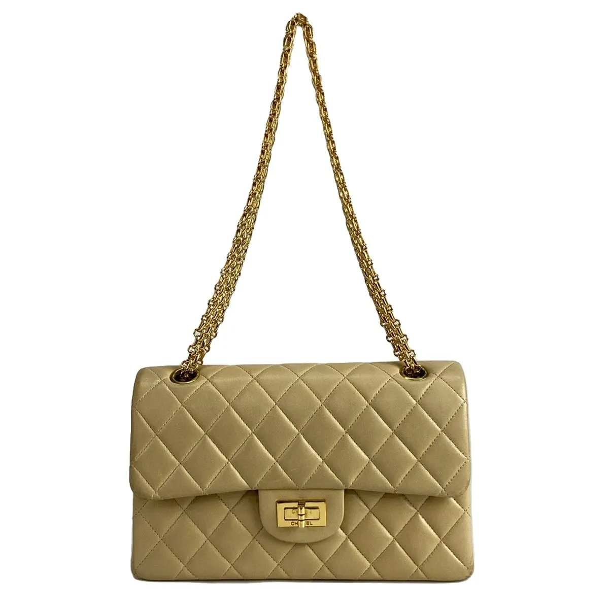 Chanel 2.55 Beige Classic Bag