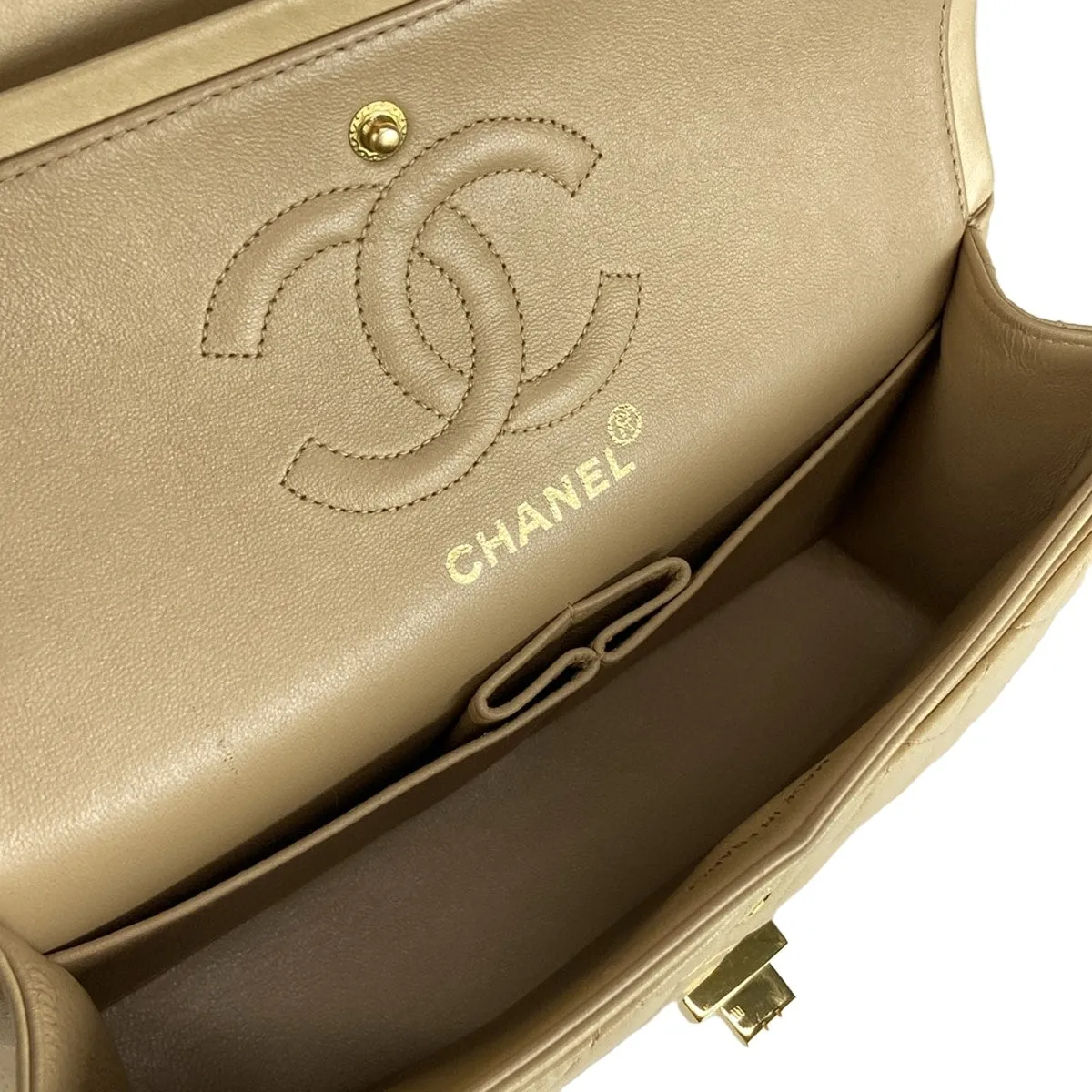 Chanel 2.55 Beige Classic Bag