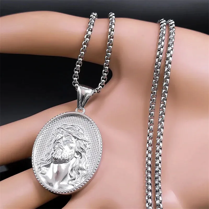 Christian Jesus Necklaces for Men Women