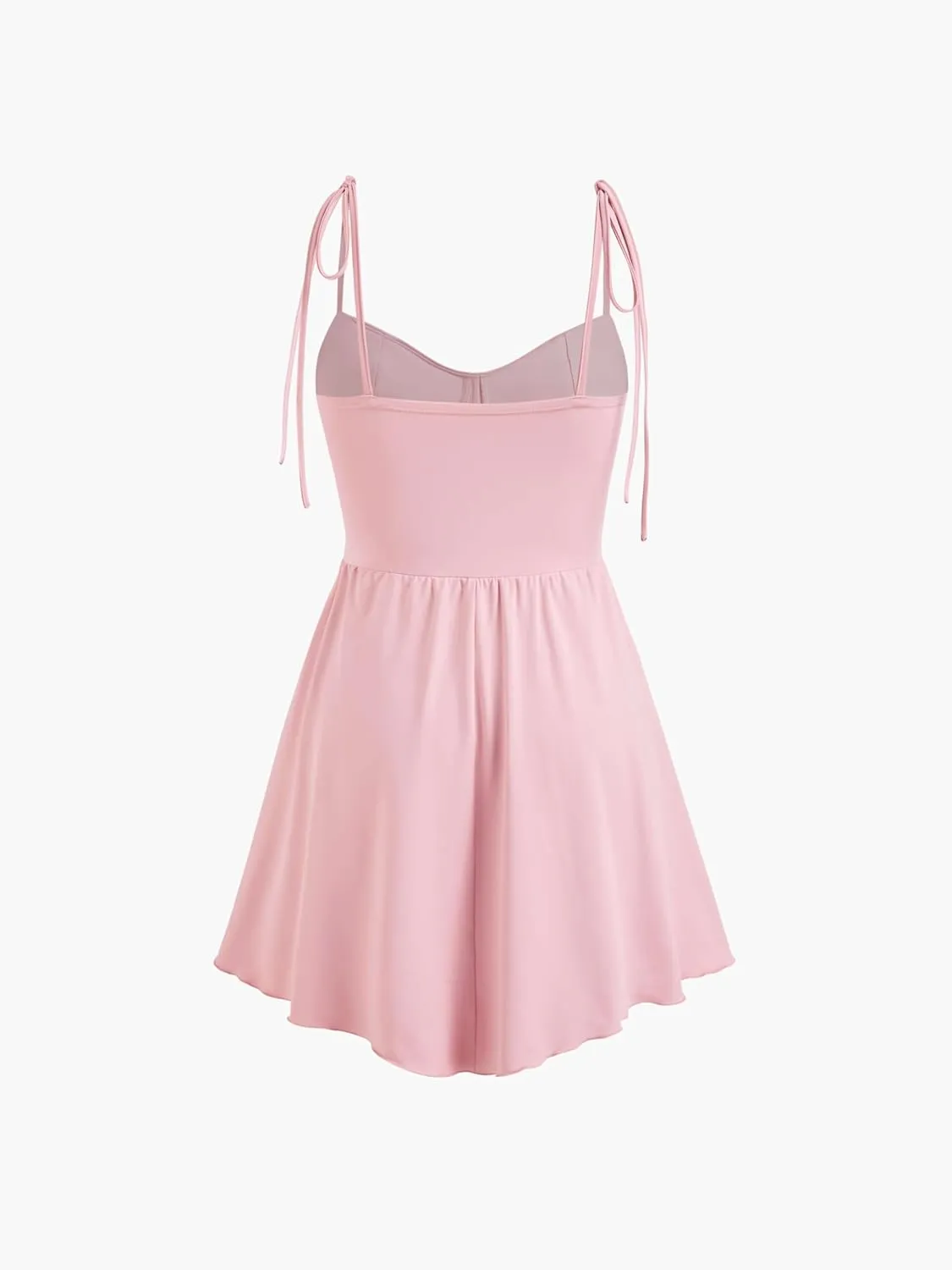 CIDER Womens Cowl Neck Tie up Mini Dresses Sleeveless Ruched A Line Corset Short Formal Party Wedding Guest Club Dress