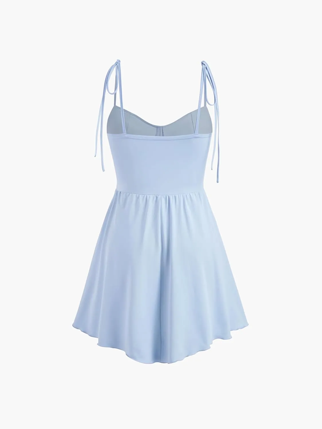 CIDER Womens Cowl Neck Tie up Mini Dresses Sleeveless Ruched A Line Corset Short Formal Party Wedding Guest Club Dress