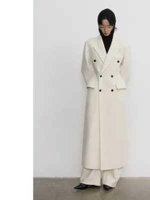 Classic Hourglass Double-Breasted Coat