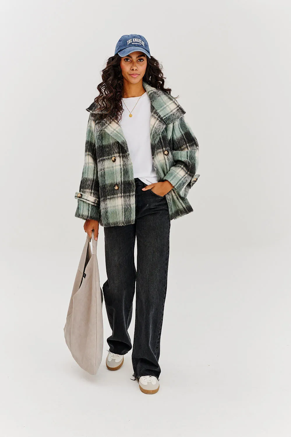Cloudes Above suede bag