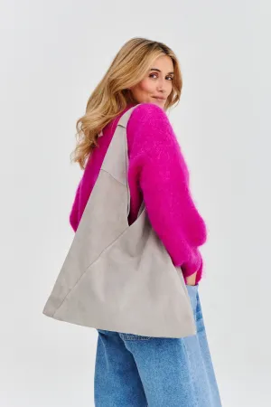 Cloudes Above suede bag