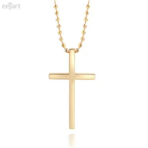 Cross Trendy Stainless Steel Jesus Cross Pendant Necklace