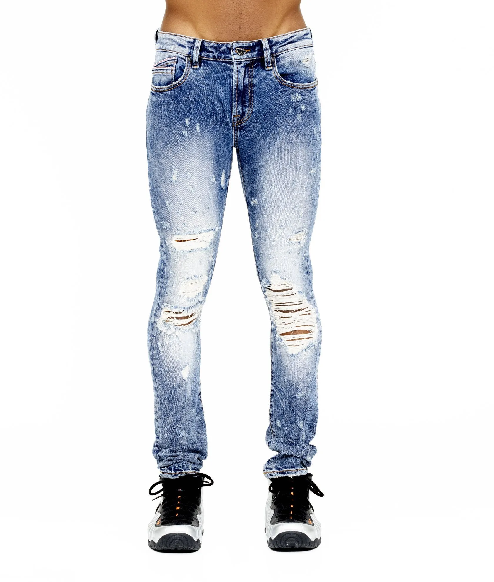 CULT PUNK SUPER SKINNY STRETCH IN STUDD/CRYSTAL