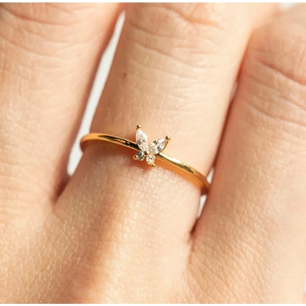 Dainty Butterfly Ring