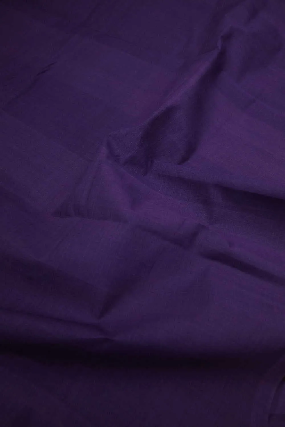 Deep Purple Mangalagiri Cotton Fabric - 1.6m