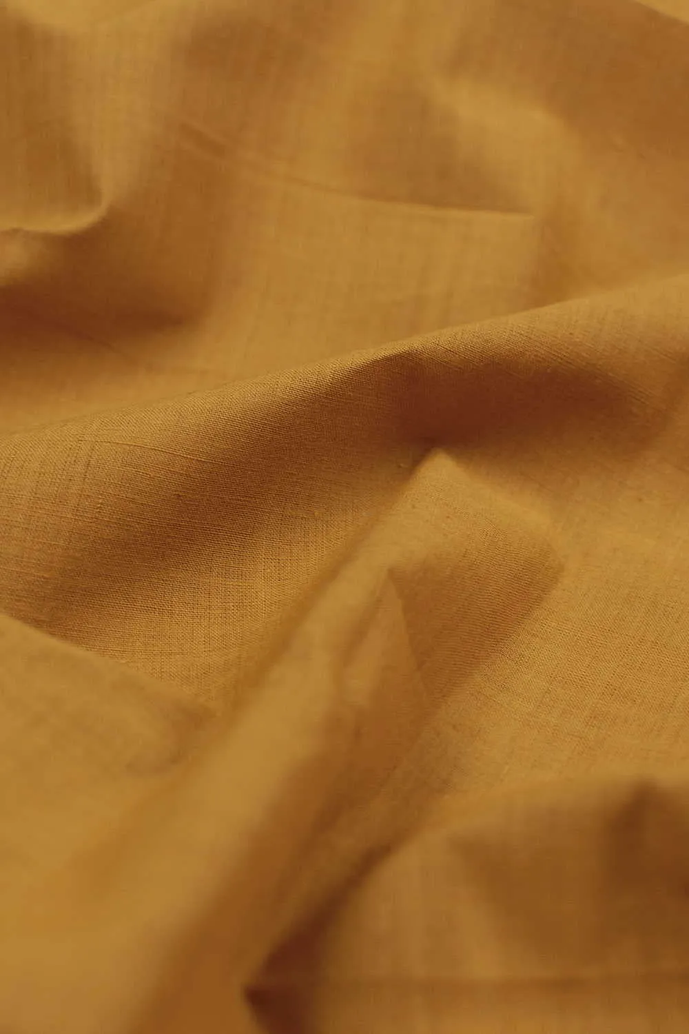 Deep Yellow Mangalagiri Cotton Fabric