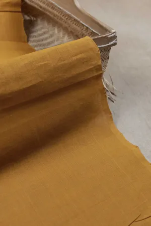 Deep Yellow Mangalagiri Cotton Fabric