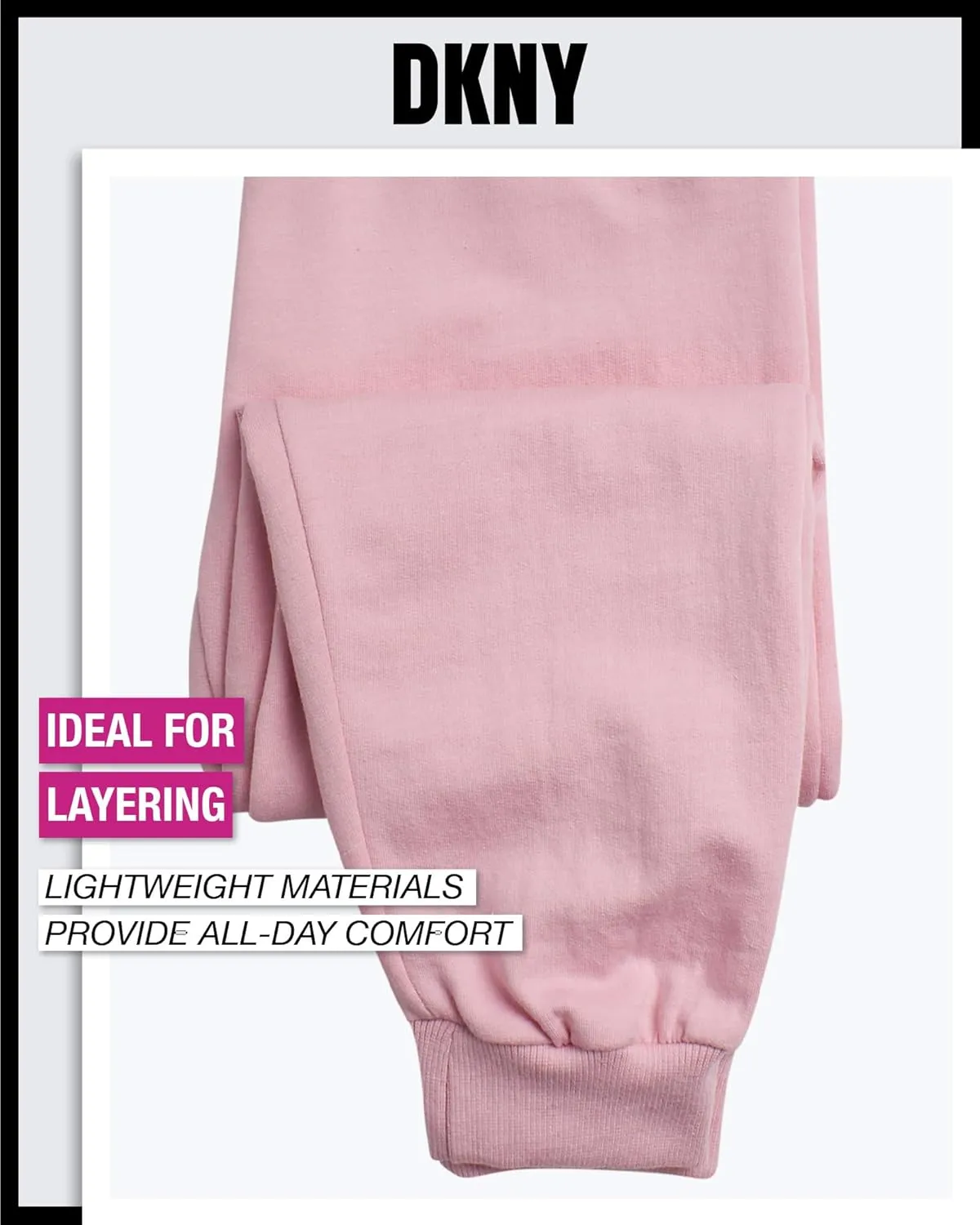 DKNY Girls Fleece Set - 2 Piece Matching Set Sweatshirts and Sweatpants - Girls' Fashion Fleece Outfit (4-16)