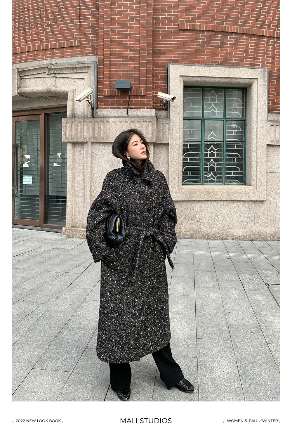 Elegant Herringbone Coat
