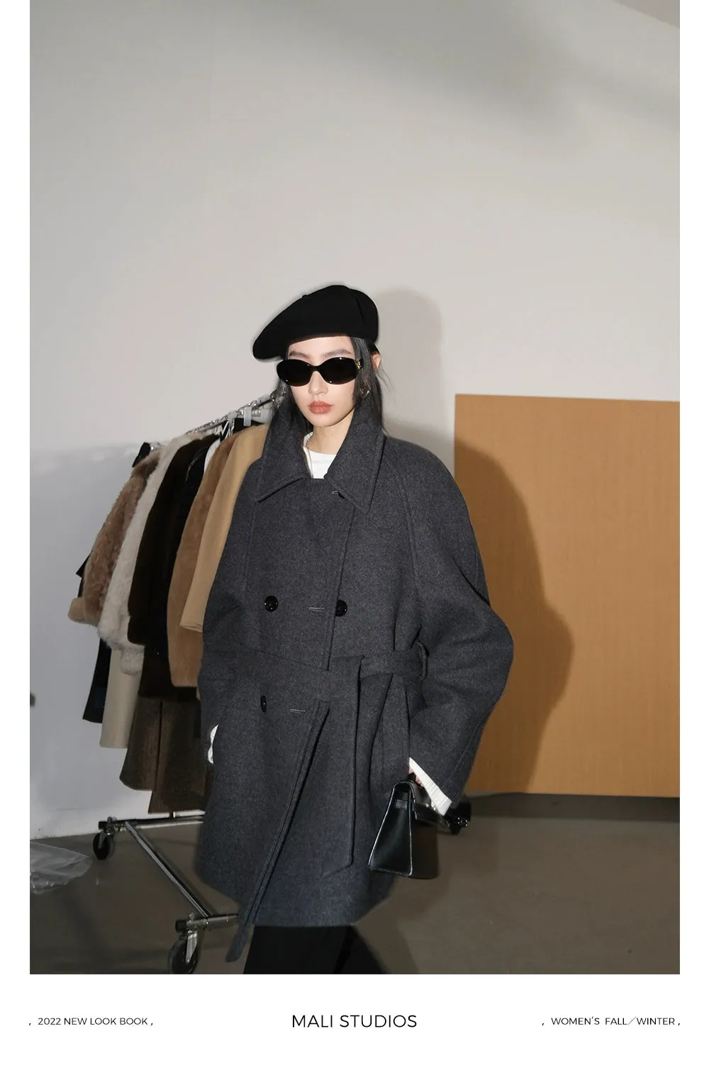 Elegant Herringbone Coat
