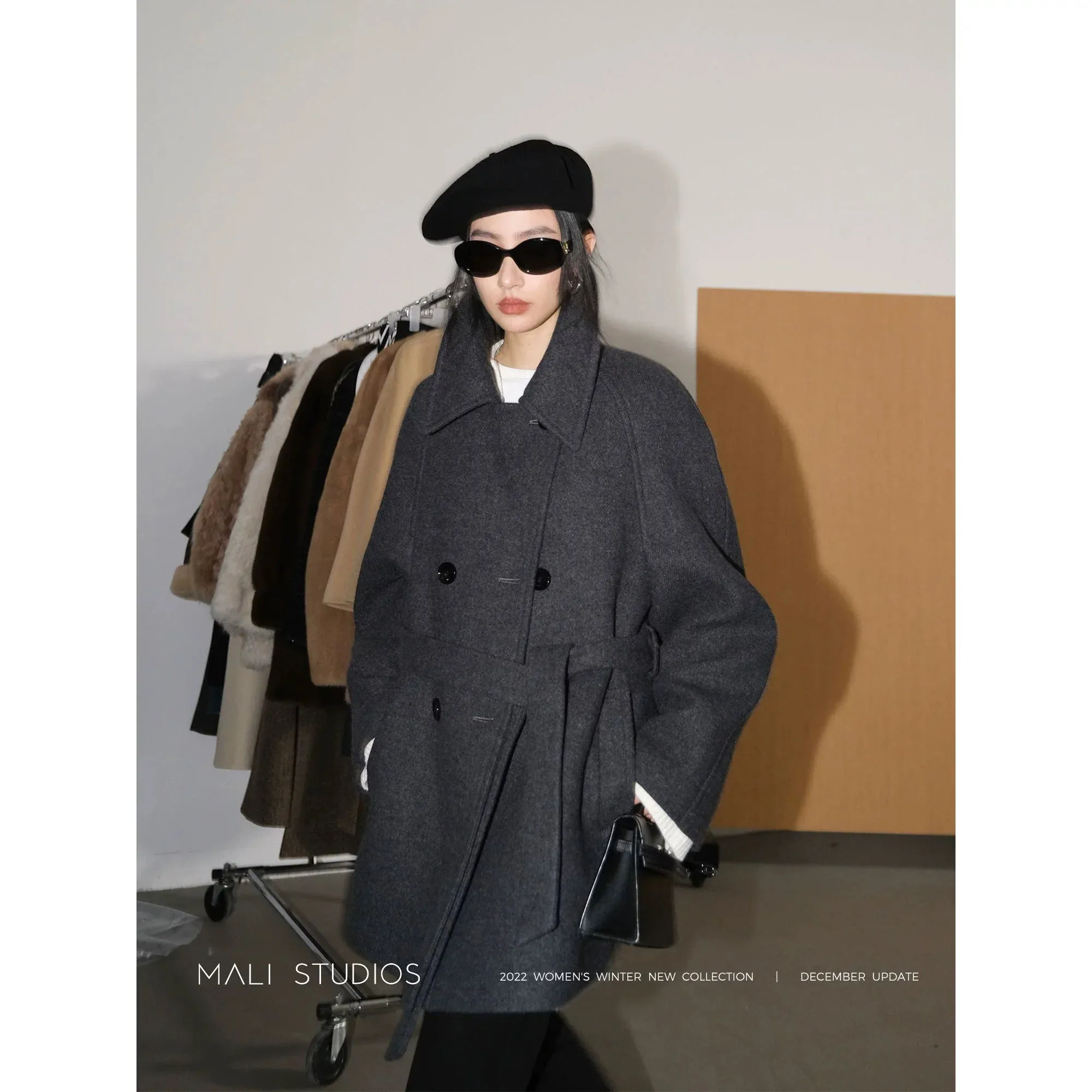 Elegant Herringbone Coat