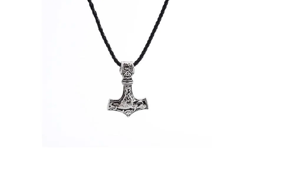Fashion Men Choker Black Pattern Pendant Necklace