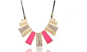Fashionable Trendy Rope Chain Statement Necklace For Women