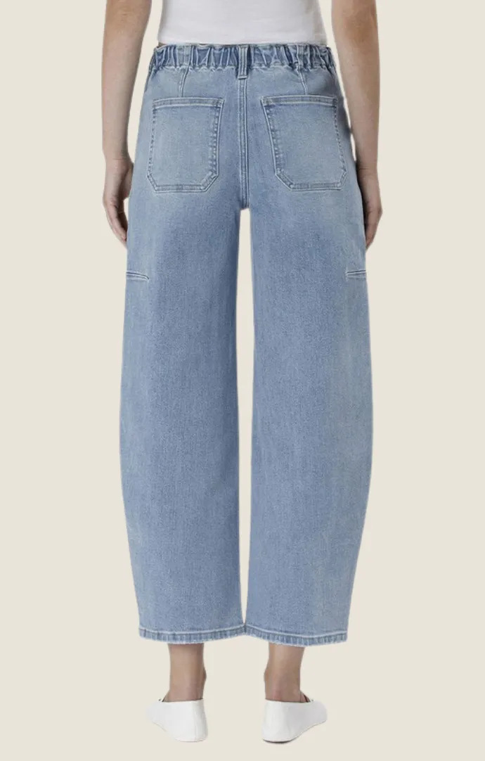 Frankie Light Denim Barrel Jeans