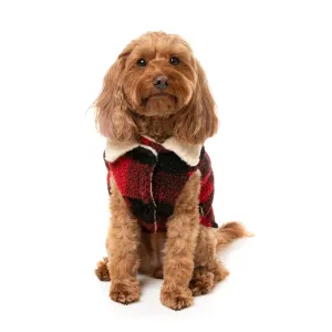 FuzzYard Dog Apparel Jacket Lumberjack Red Size 6